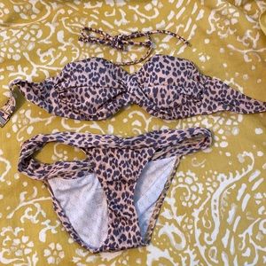 Victoria secret bikini set 32b top size small bikini bottom
